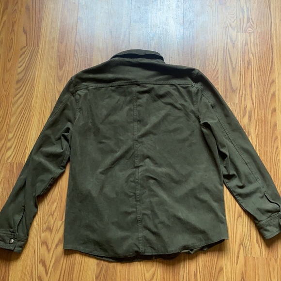 Dark green suede jacket from H&M. - Picture 2 of 2